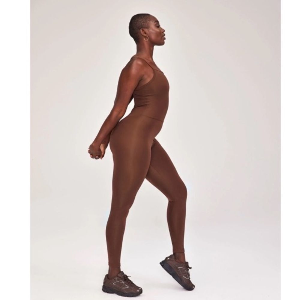 NWOT Girlfriend collective unitard Brown valley S